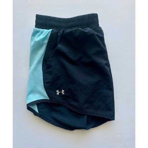 Under Armour Women’s Track Shorts Black / Blue - Picture 3 of 3